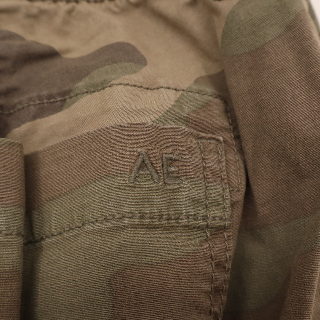American Eagle Outfitters Jogger Pants Womens 6 Brown Camouflage Cargo Pockets