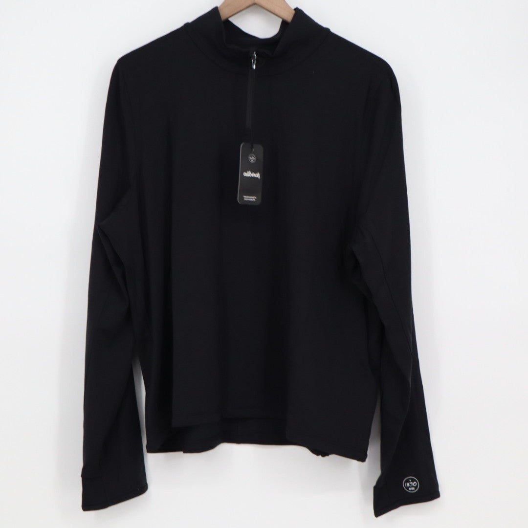 Allbirds Sweatshirt Womens 2XL Navy Performance Quarter Zip Thumb Hole Sleeve