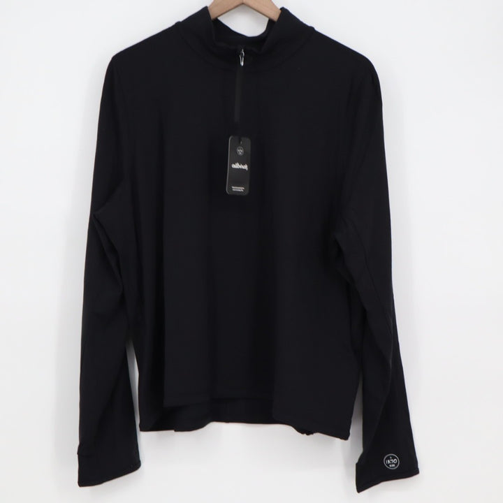 Allbirds Sweatshirt Womens 2XL Navy Performance Quarter Zip Thumb Hole Sleeve