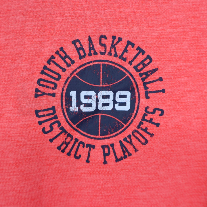 DSG Boys XL 18 Pieced Graphic Movement Tee Cabana Coral Basketball Shirt NEW