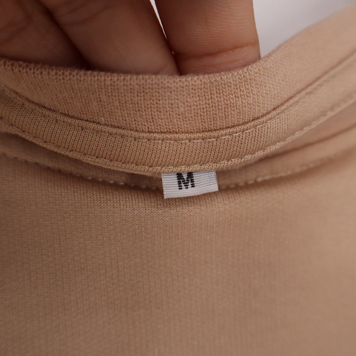 Unbranded Tan Beige Crew Neck Short Sleeve Relaxed Fit T-Shirt Mens M