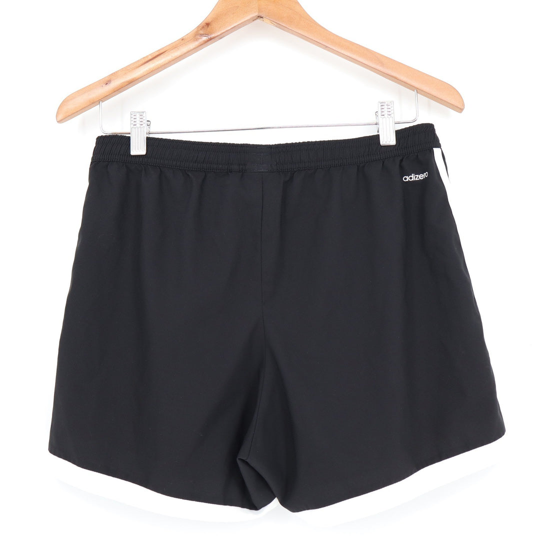 Adidas Adizero Black White Striped Running Shorts Womens Small BKA 62