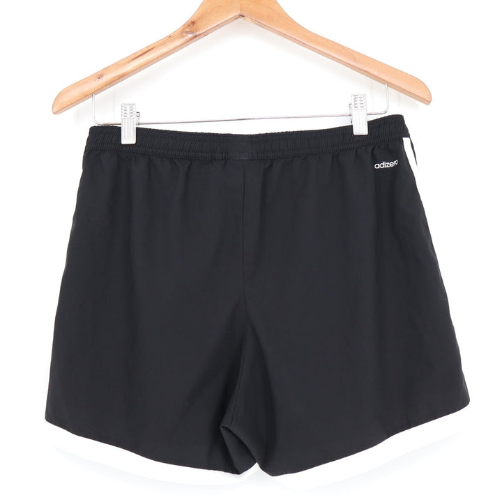 Adidas Adizero Black White Striped Running Shorts Womens Small BKA 62