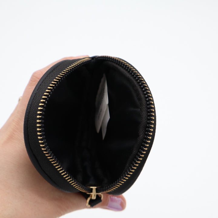 Disney Minnie Mouse Women's Coin Purse Black Leather Mickey Inspired Elements