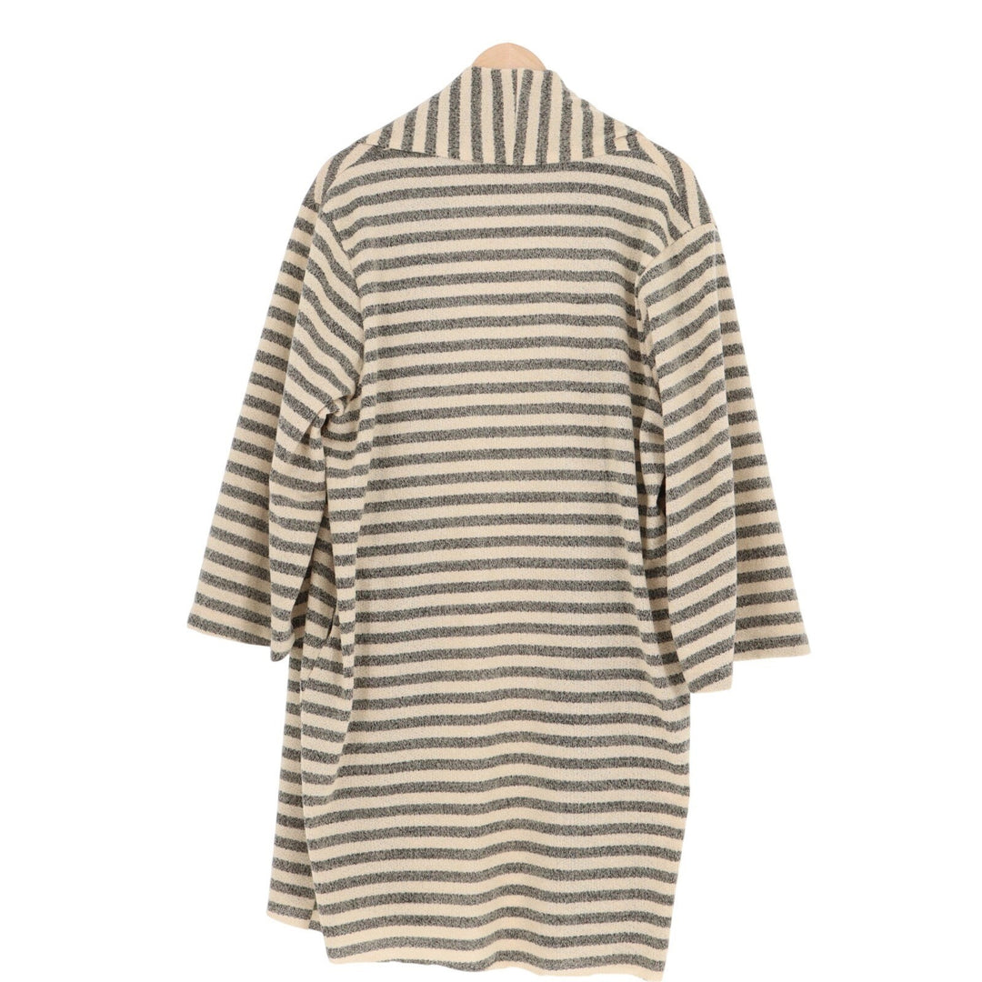 Three Bird Nest The Nest Venyx Cardigan Sweater Womens Small Beige Gray Striped