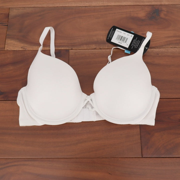 Maidenform Dreamwire Push Up Bra Womens 32C White Nylon Stretch Adjustable Strap
