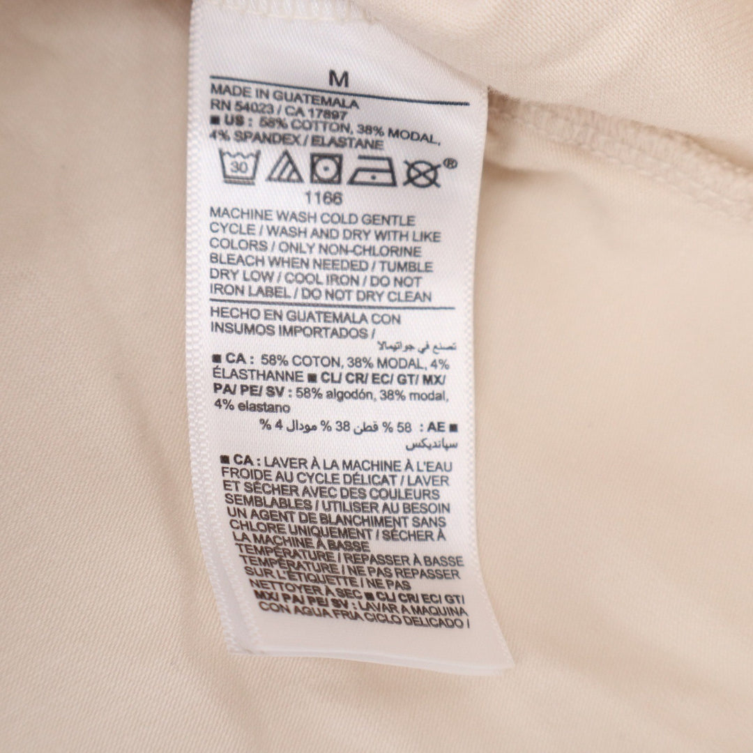 Old Navy Womens Medium Cream Beige Cotton Modal Blend Muscle Tank Top Sleeveless