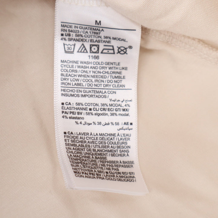 Old Navy Womens Medium Cream Beige Cotton Modal Blend Muscle Tank Top Sleeveless