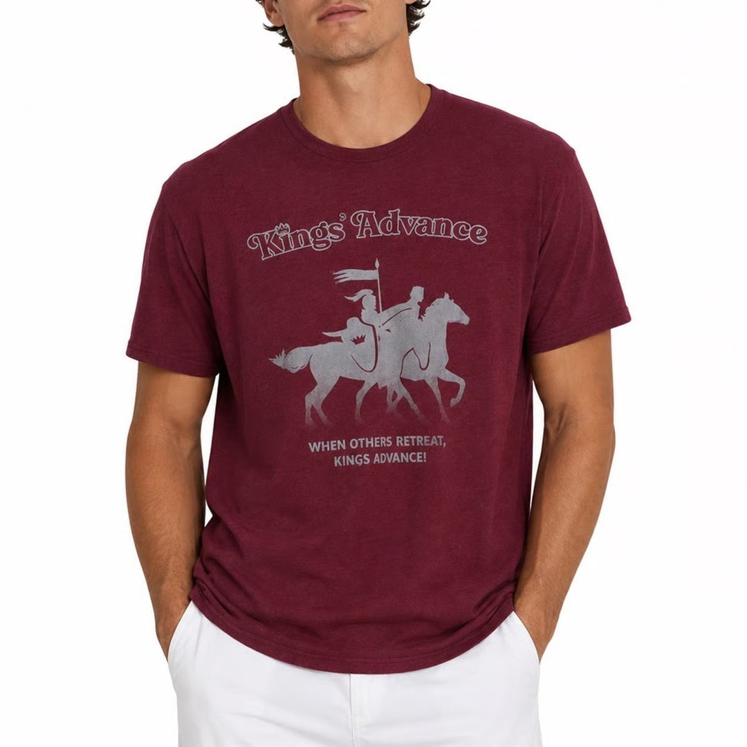 Next Level Kings Advance 2023 Graphic T-Shirt Burgundy Maroon Men Size L