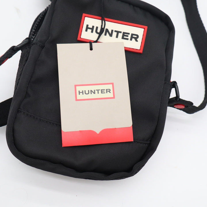 Hunter Original Nylon Crossbody Bag Black Water Resistant Festival Travel Bag