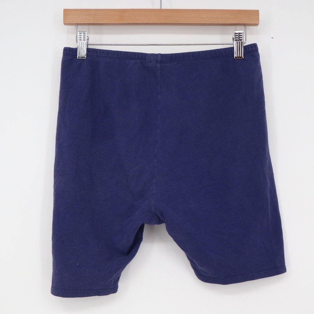 Cheetah Sport Womens Navy Blue Cotton Spandex Biker Shorts Size L Made in USA