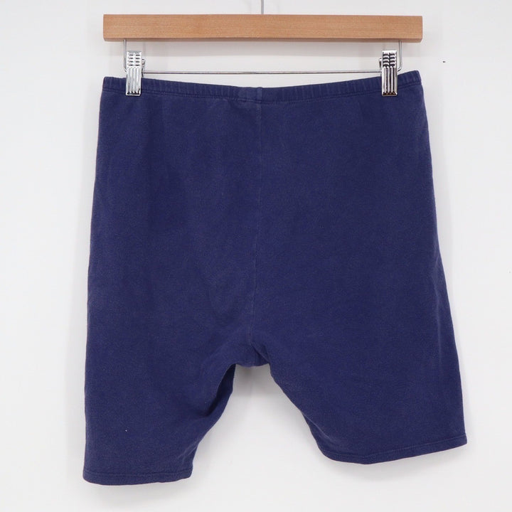 Cheetah Sport Womens Navy Blue Cotton Spandex Biker Shorts Size L Made in USA