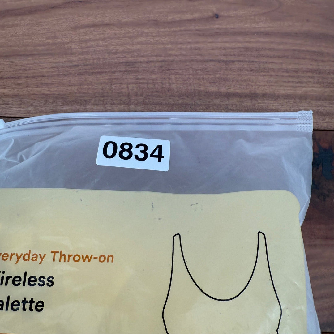 Truekind Everyday Throw-On Wireless Bralette Smoothing Bra 3XL White