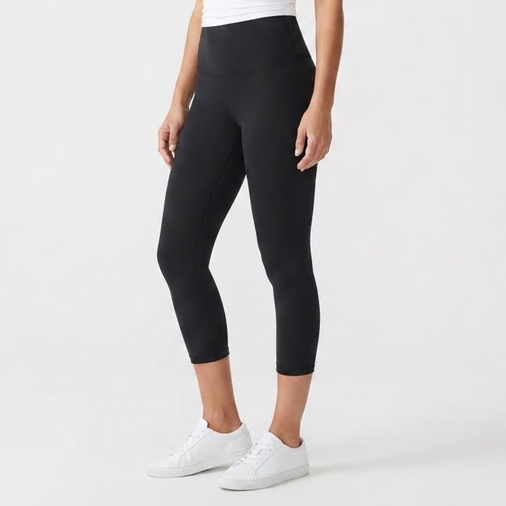 Old Navy Active Elevate Legging Go-Dry Black High Rise Crop Yoga Pants Small