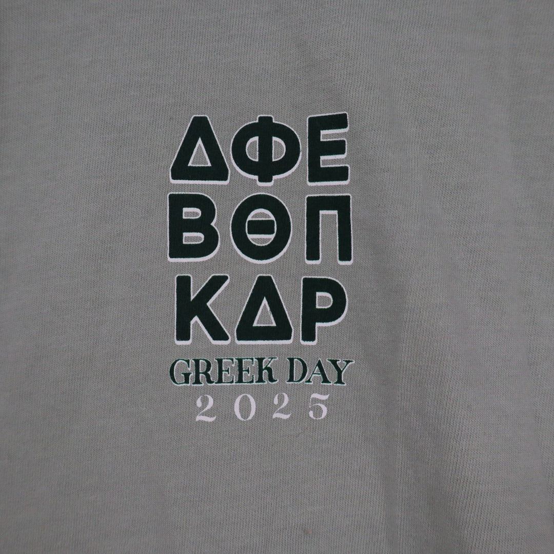 Comfort Colors WCU Greek Day 2025 Sage Green Graphic T-Shirt Mens Large