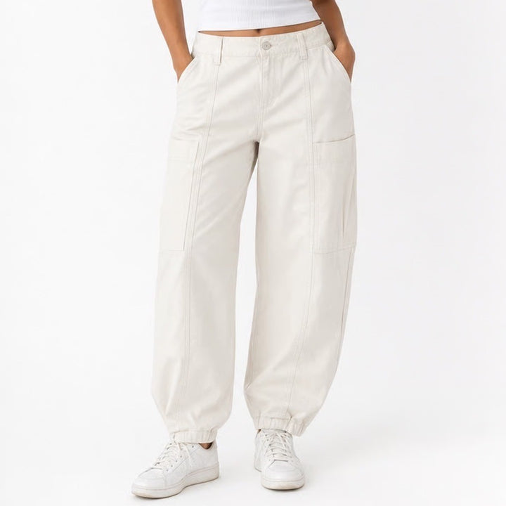 Denizen from Levis Mens Loose Taper Utility Pants Cream Off-White Sz 8