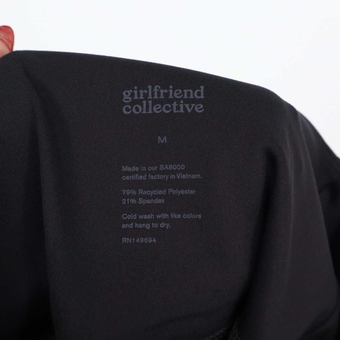 Girlfriend Collective Leggings Womens Medium Black Stretch High Waist Skinny Leg