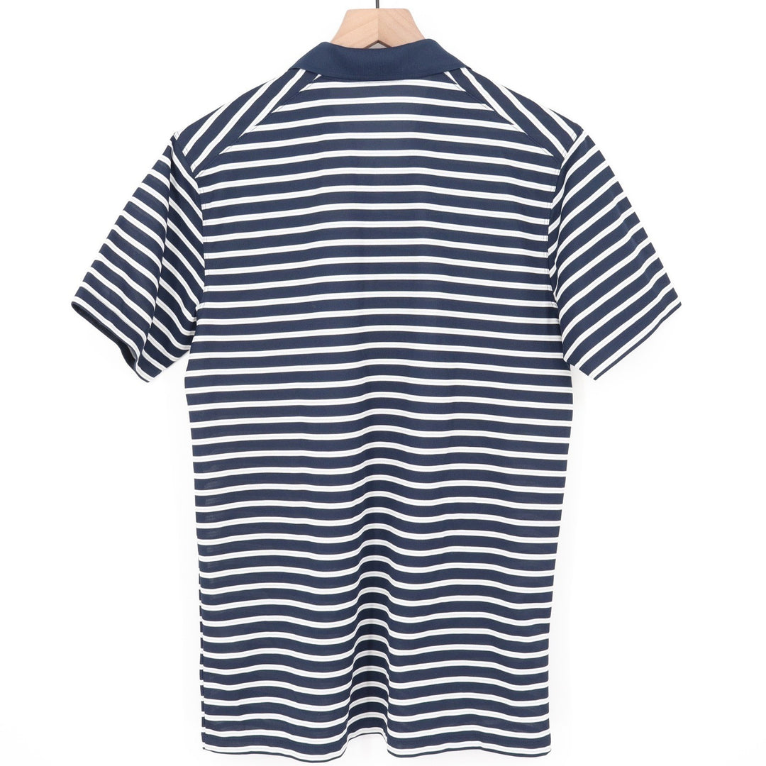 Nike Mens Dri-FIT Golf Polo Shirt Navy Blue White Striped DH0835-451 Small NWT