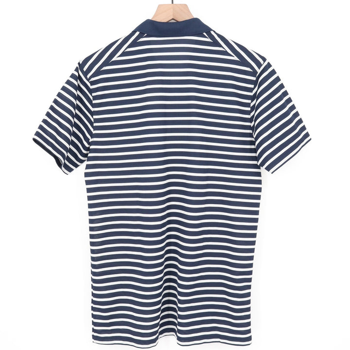 Nike Mens Dri-FIT Golf Polo Shirt Navy Blue White Striped DH0835-451 Small NWT