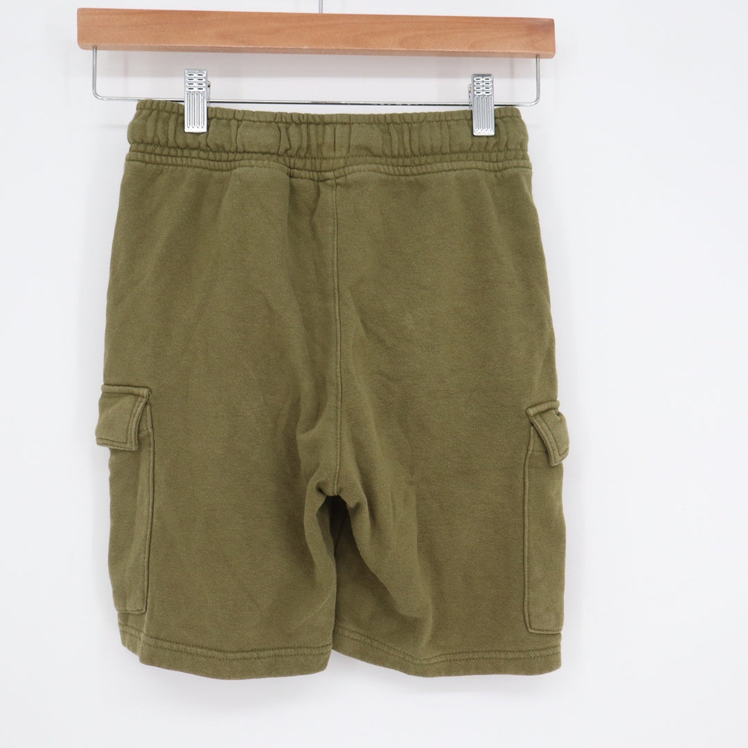 HM Boys Olive Green Cargo Sweat Shorts Elastic Waist Size 10