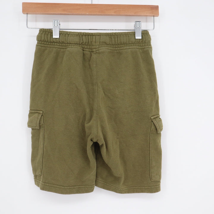 HM Boys Olive Green Cargo Sweat Shorts Elastic Waist Size 10