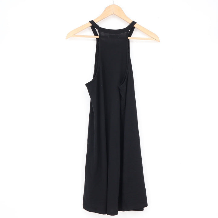 Z Supply Black High Neck Racerback Tank Mini Dress Womens Large