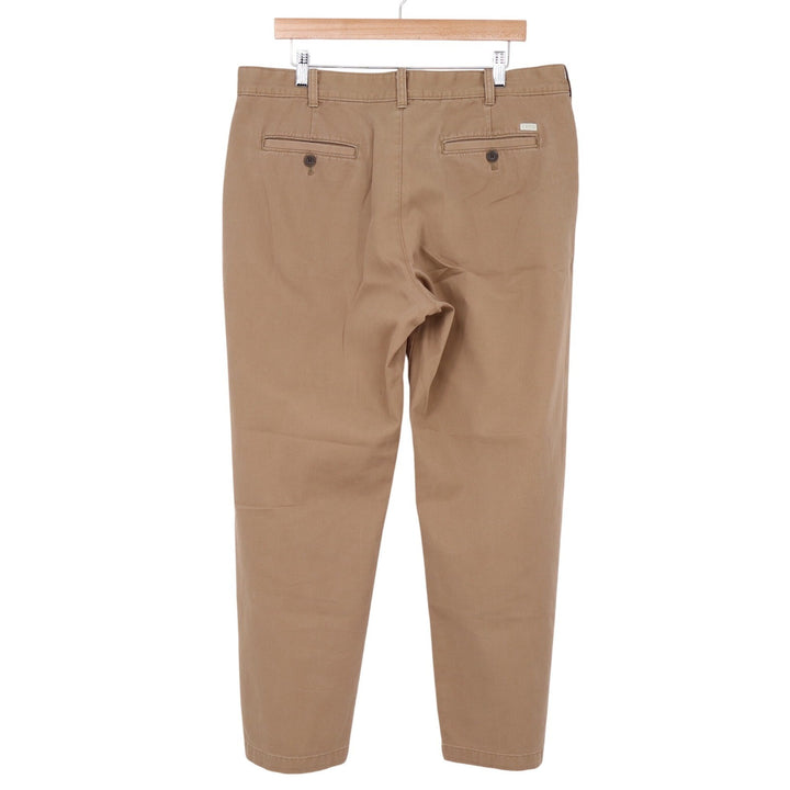 IZOD Pants Mens 36x30 Saltwater Straight Khaki Tan Cotton Chino Excellent