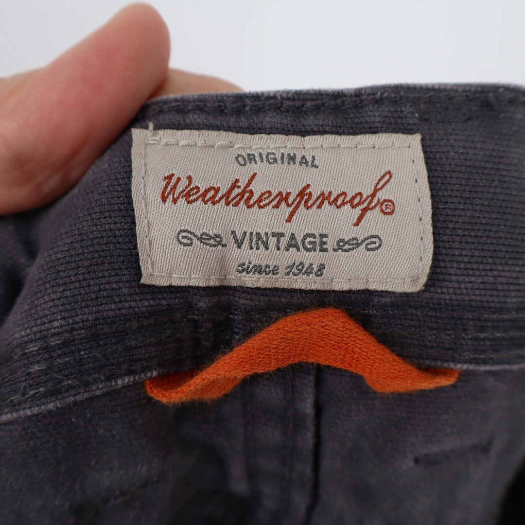 Weatherproof Vintage Mens Relaxed Fit Utility Pants Charcoal Gray 36x29