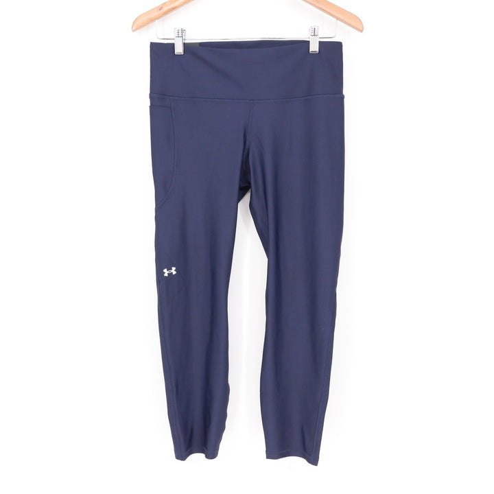 Under Armour Womens Navy Tech Hi Ankle Legging Compression Pocket L