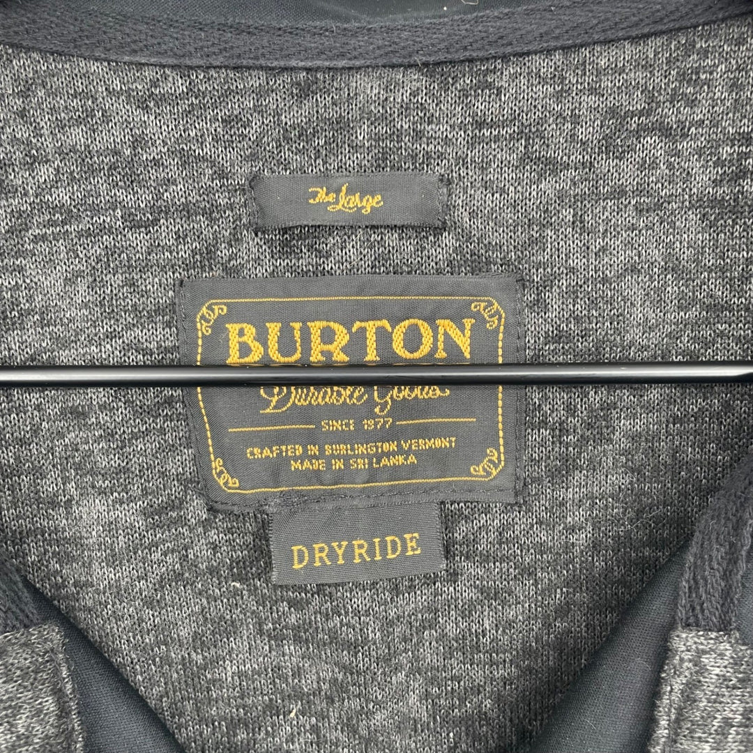 Burton MB Mtn Chill Full Zip Hoodie Jacket Charcoal Heather Dryride Men's Large