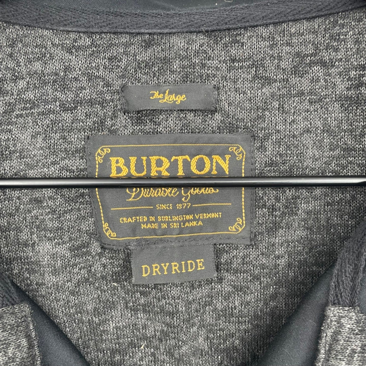 Burton MB Mtn Chill Full Zip Hoodie Jacket Charcoal Heather Dryride Men's Large