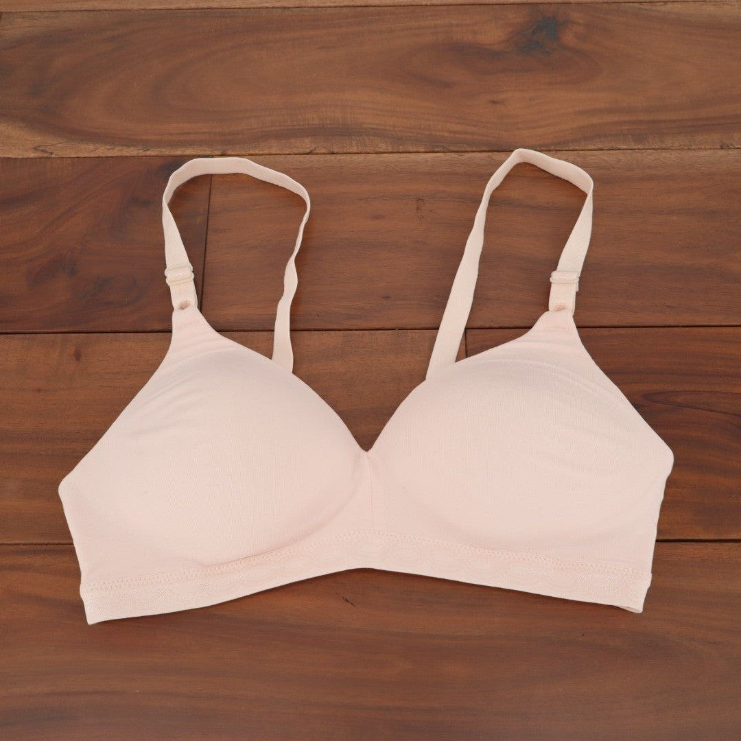 Warner's Blissful Benefits Super Soft Bra Womens 34A Nude Stretch Comfy Wireless