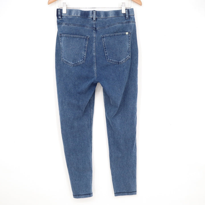 Halara Medium Wash Blue Denim Leggings Jeggings High Waisted Skinny Size M 7/8