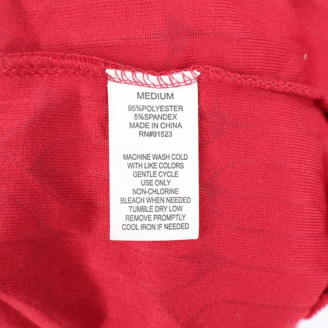 Roudelain 2-PC Pajama Set Womens Medium Red Cable Knit Stretch Ribbed Straight