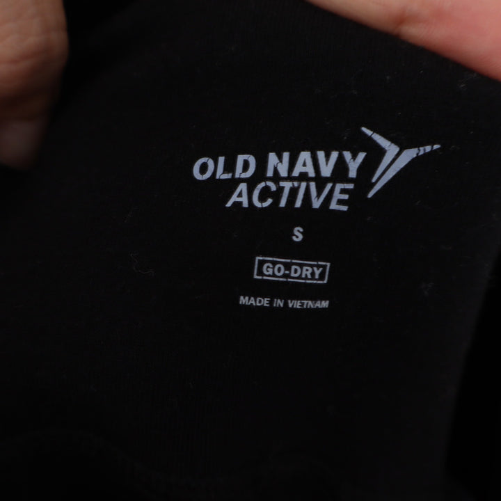 Old Navy Active Go-Dry Black High Waisted Strappy Lattice Hem Leggings Small