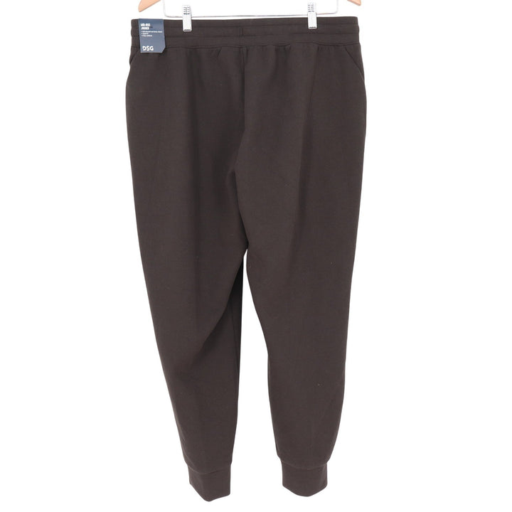 DSG Mens XL Mid-Rise Jogger Pants Dark Brown Drawstring Fleece Sweatpants 9070