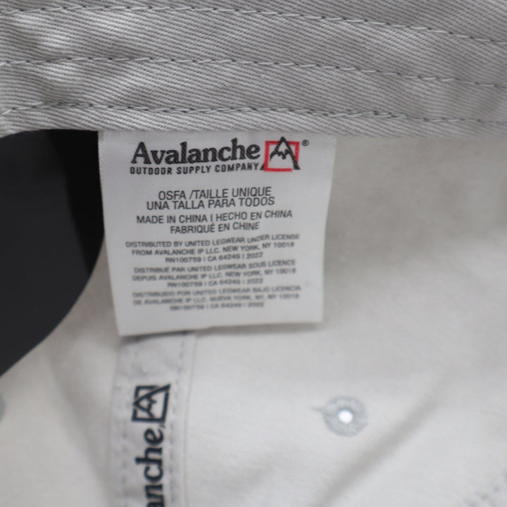 Avalanche Outdoor Supply Co Grey Mountain Logo Baseball Cap Hat