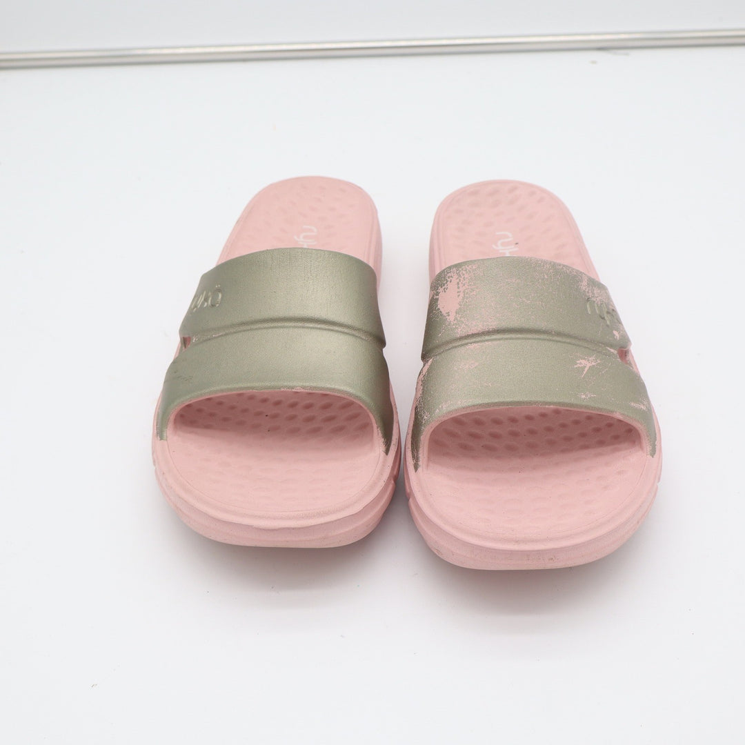 Ryka Restore Slide Sandals Pink Sage Green Re-Zorb Lite Women Size 10