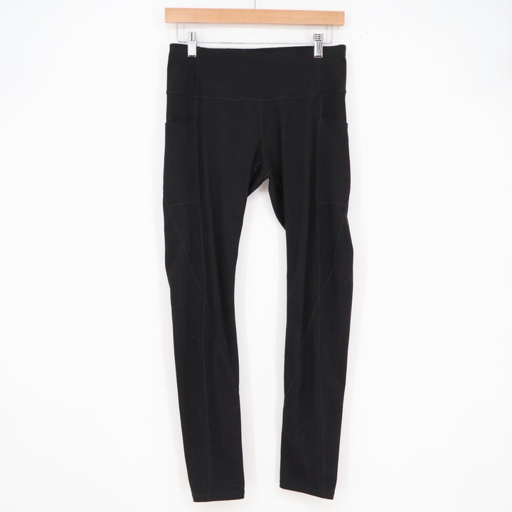 Neathyoga Black High Waisted Active Leggings with Side Pockets Size Medium