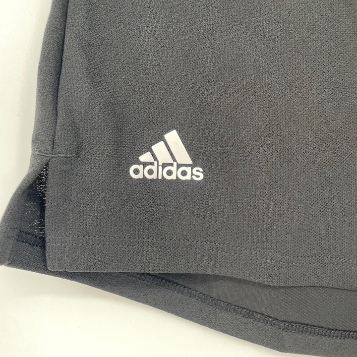 Adidas Womens Golf Shirt Polo Black Short Sleeve Button Up Recycled Polyester XS
