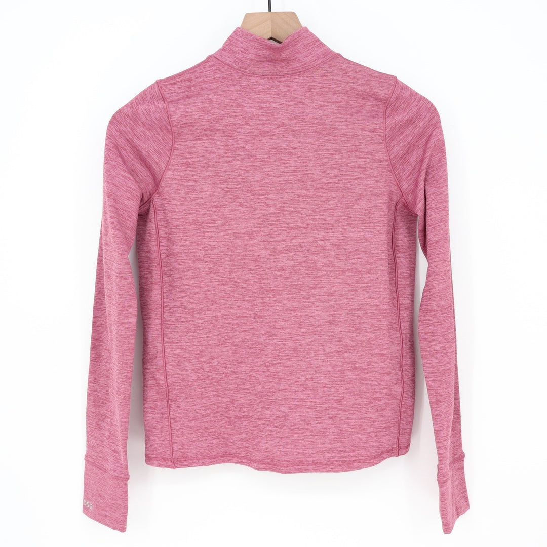 DSG Girls Rose Coffee Spacedye CWC 1/4 Zip Pullover Size L 14