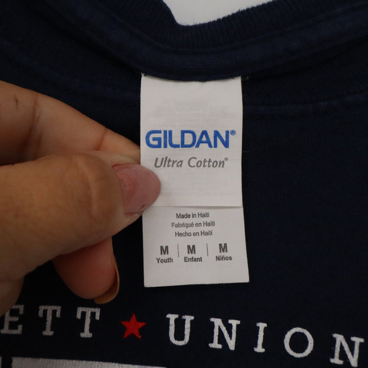 Gildan Titans Kennett Unionville Navy Blue Graphic Tee Youth Medium