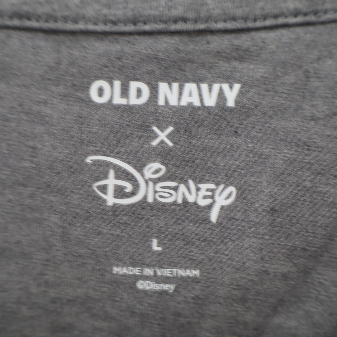Old Navy x Disney Mens Gray Mickey Mouse Donald Duck Graphic T-Shirt Large