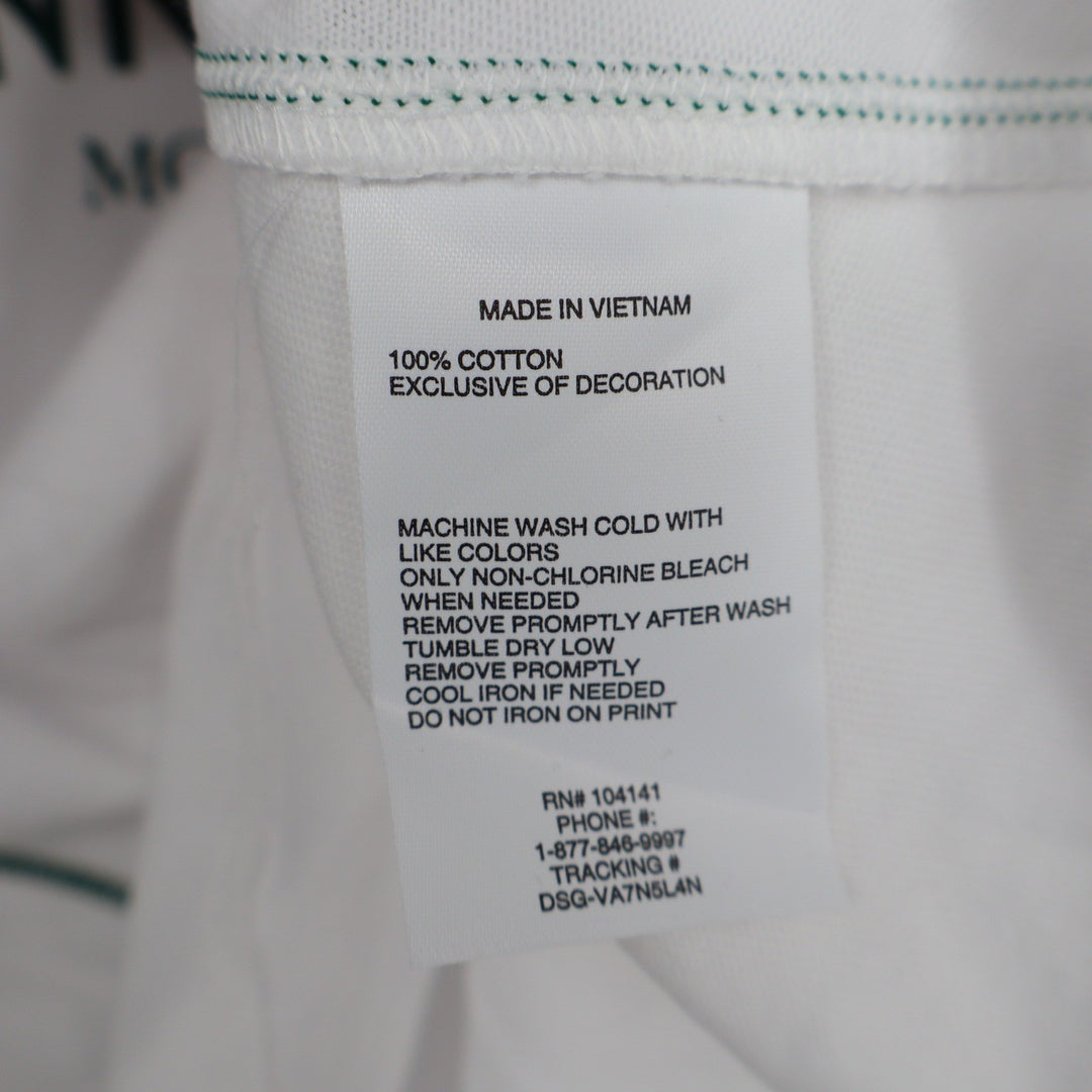 DSG Girls East Hampton Tennis Club Ringer Graphic T-Shirt White Size M 10-12