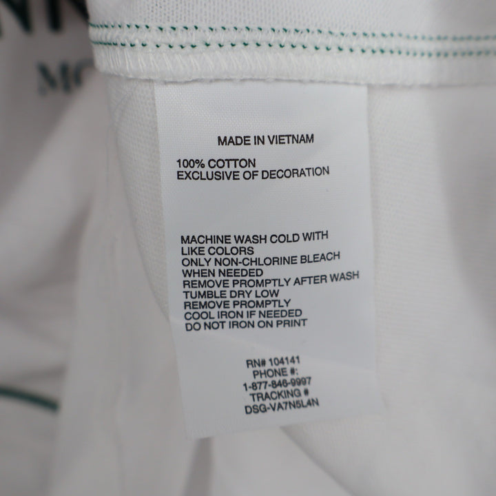 DSG Girls East Hampton Tennis Club Ringer Graphic T-Shirt White Size M 10-12