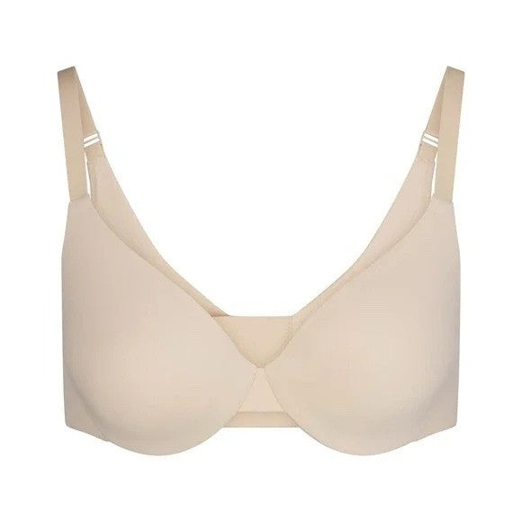 SKIMS Smoothing Intimates Full Coverage Lightly Lined Bra Sand Size 44D