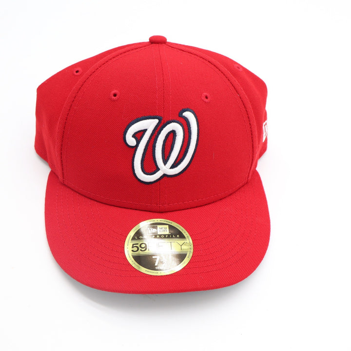 New Era Washington Nationals Low Profile 59FIFTY Fitted Hat Red MLB Size 7 1/2