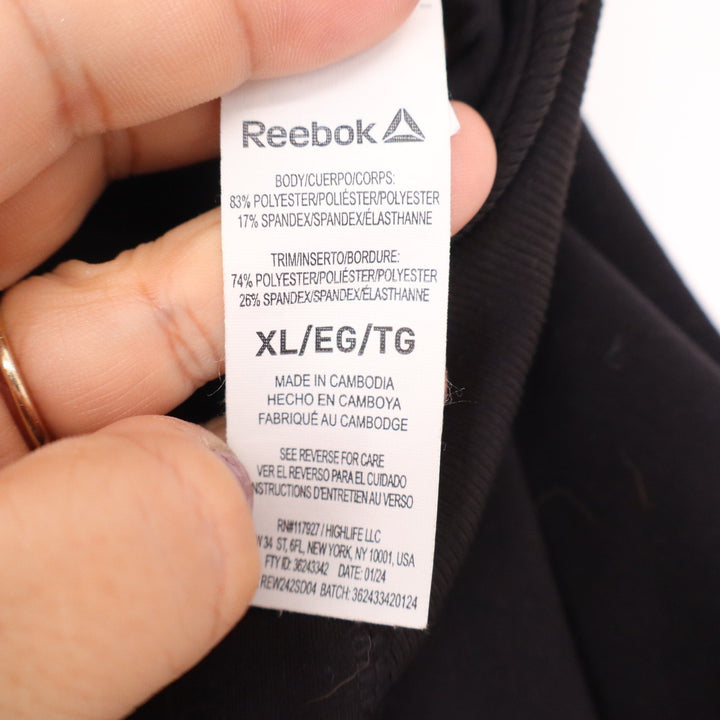 Reebok Womens Black Athletic Skort XL Built-in Shorts Pocket