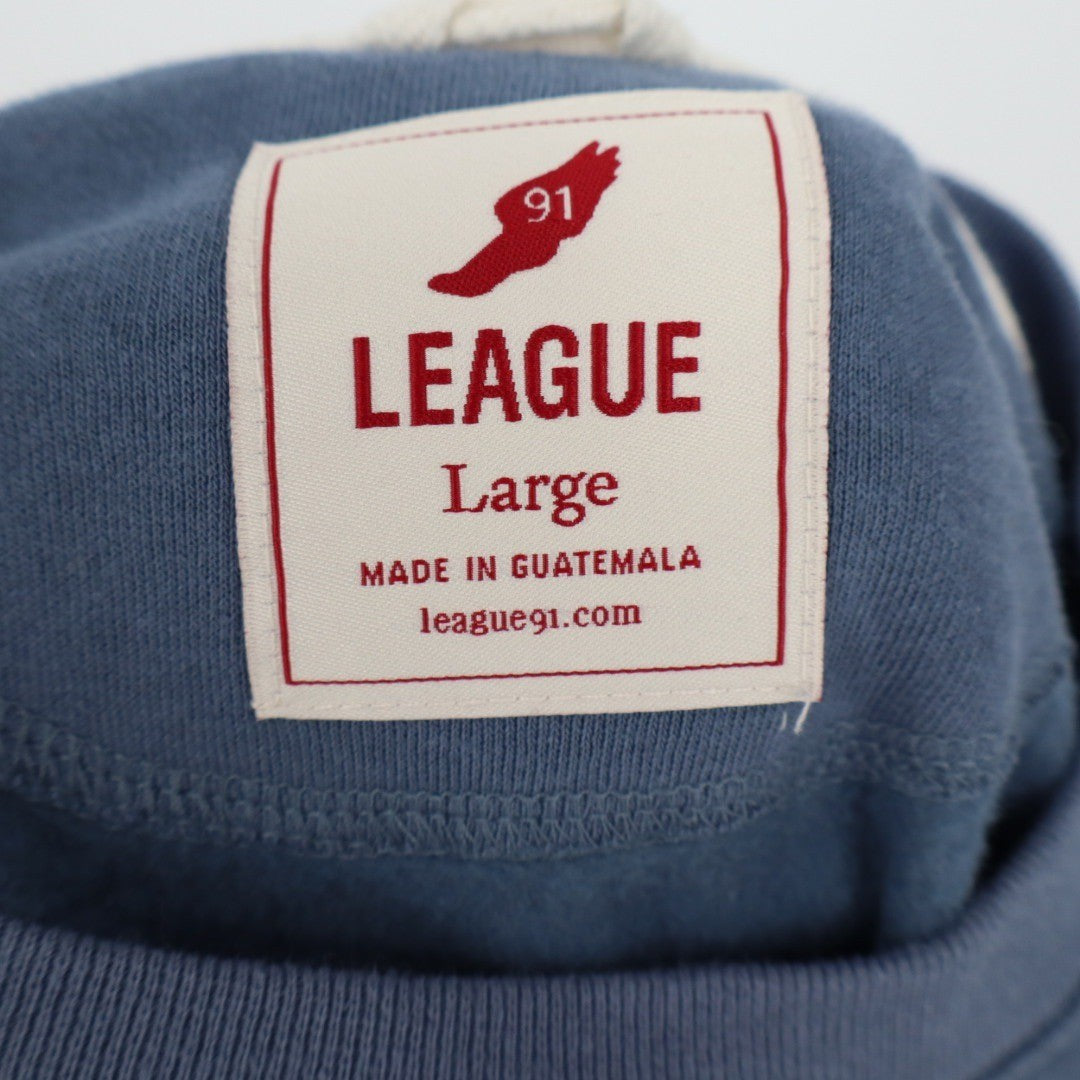 League Penn State Nittany Lions Crewneck Sweatshirt Blue Large Cotton Blend
