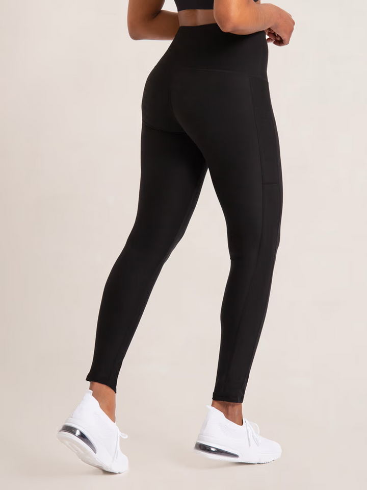 Shapermint Empetua High Waisted Shaping Ankle Leggings Women Large Black Stretch